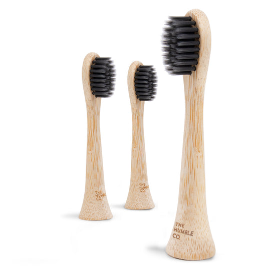 ELECTRICAL TOOTHBRUSH HEADS - SENSITIVE CHARCOAL - 3 PACK - SOFT