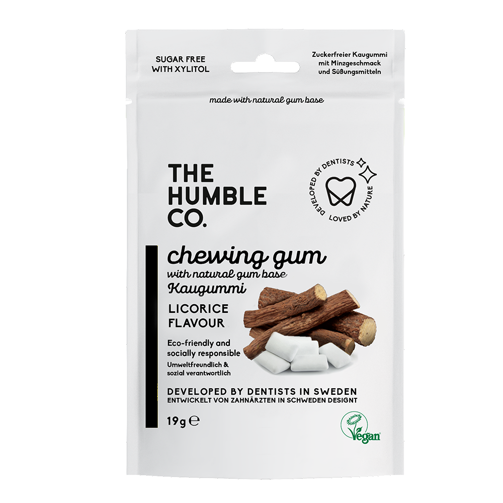 HUMBLE NATURAL CHEWING GUM - SALTY LICORICE