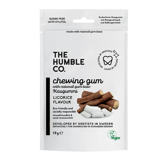 HUMBLE NATURAL CHEWING GUM - SALTY LICORICE