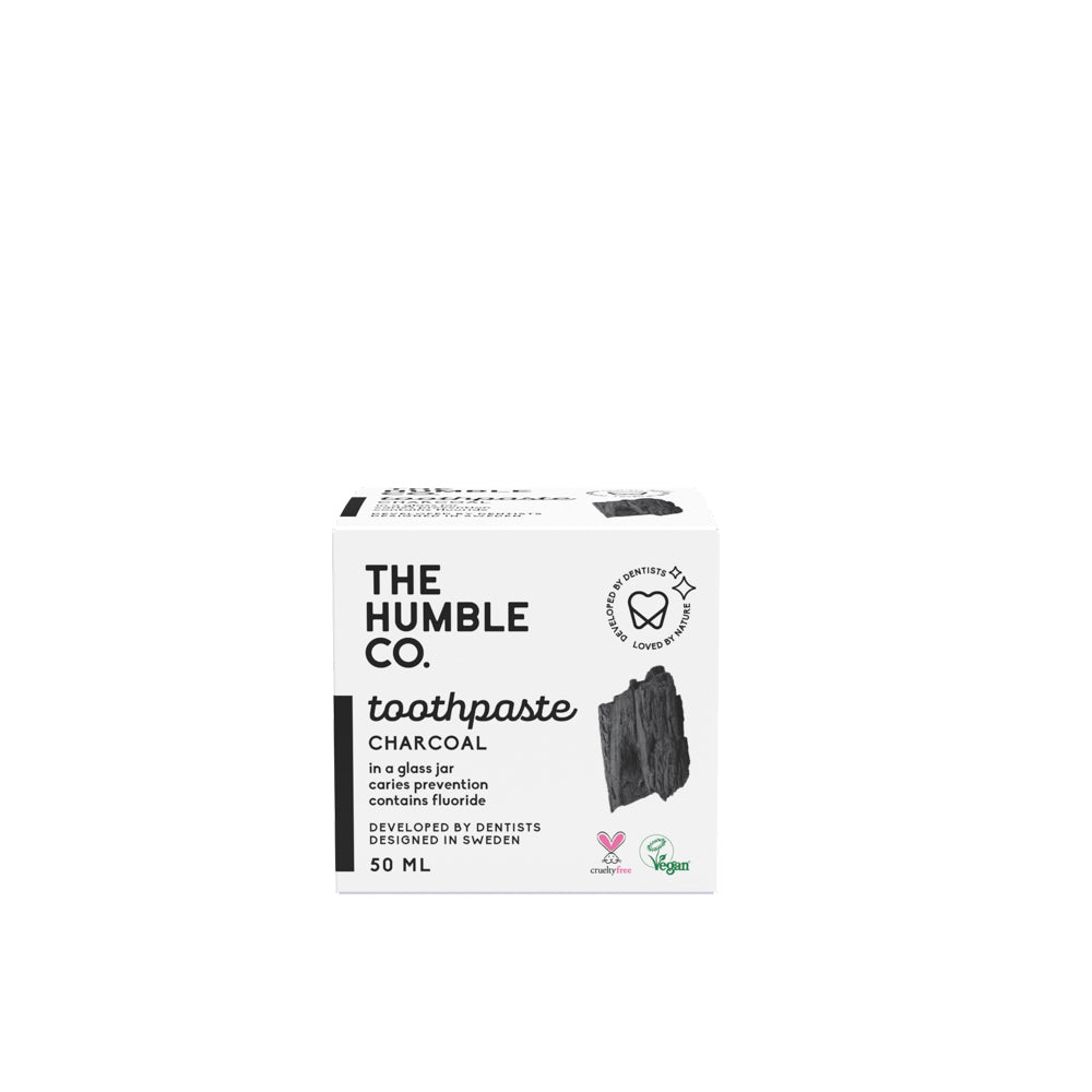 HUMBLE NATURAL TOOTHPASTE IN JAR - CHARCOAL - 50 ML